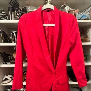 Red Blazer Dress Missguided